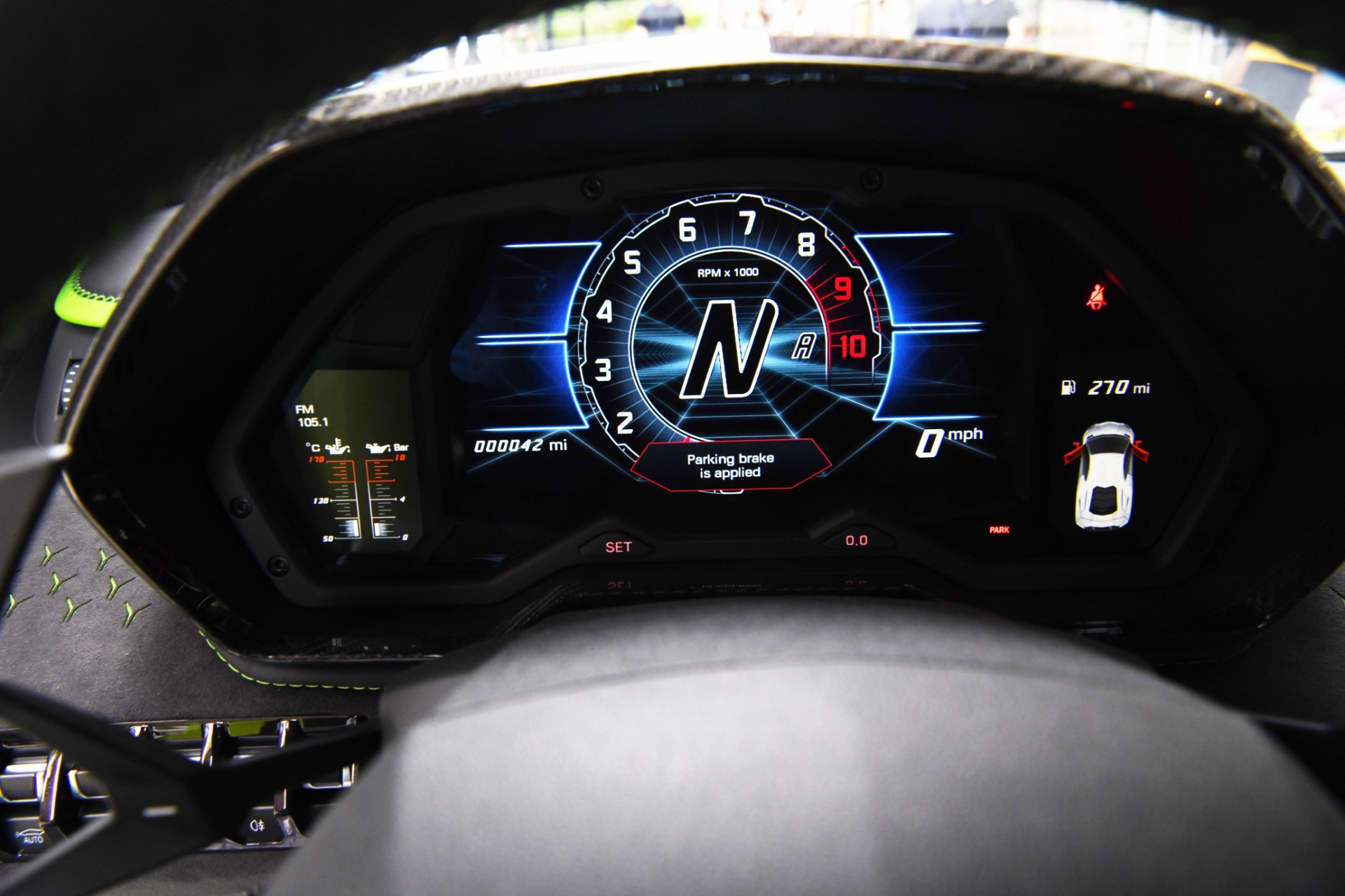 aventador speedometer