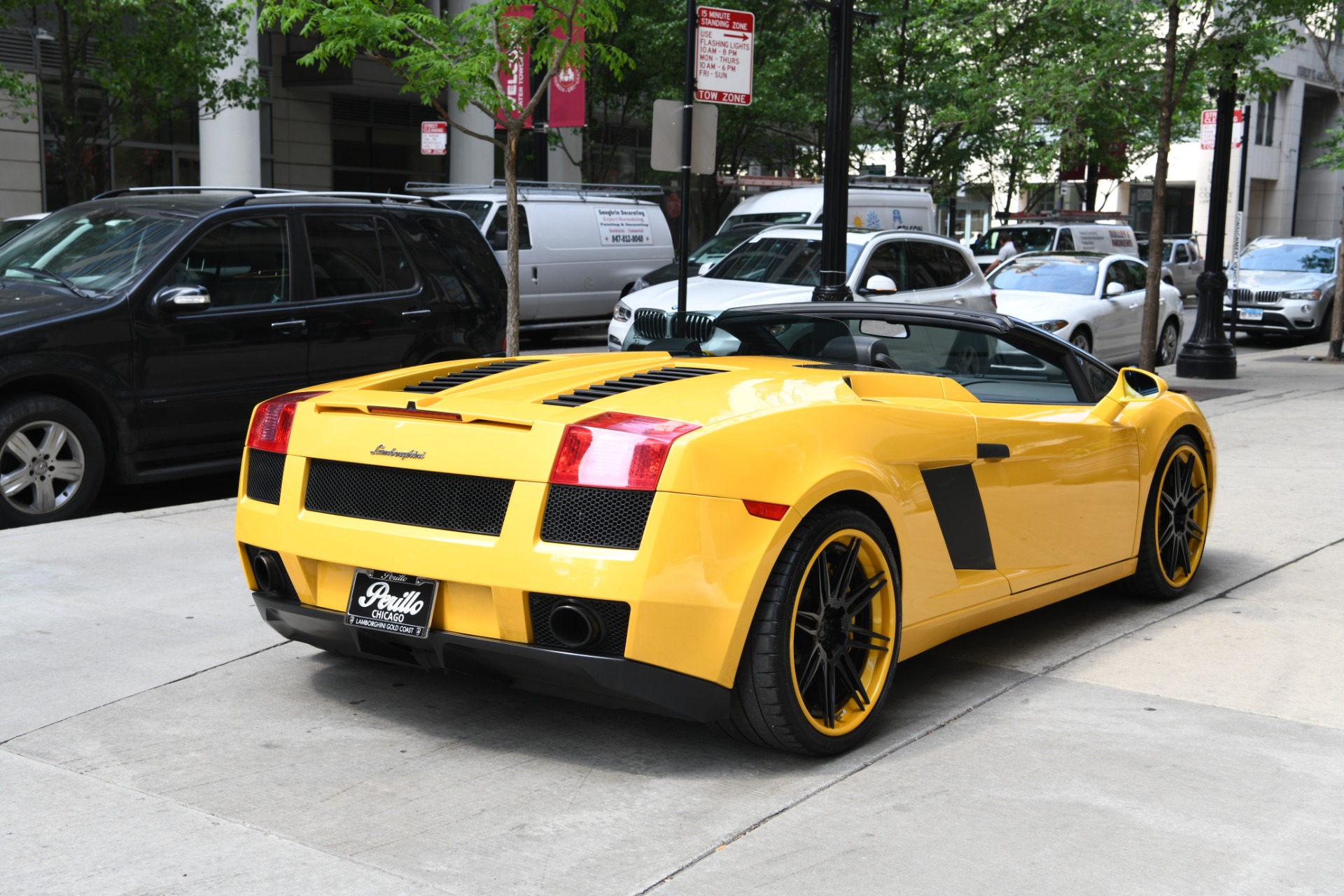 yellow lamborghini gallardo convertible